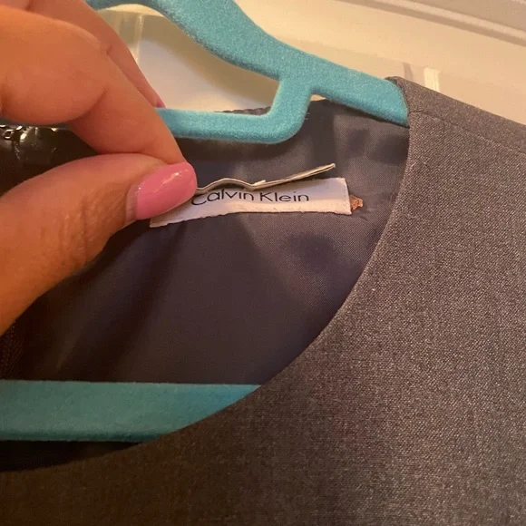 Calvin Klein Classic Gray Midi Dress - Picture 4 of 4